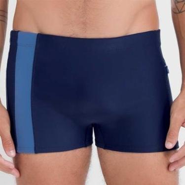 Imagem de Sunga Boxer Lisa Com Bolso Lateral Plus Size-Masculino