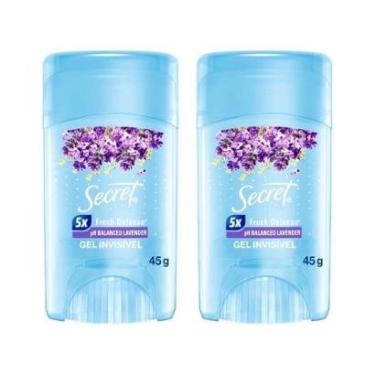 Imagem de Desodorante Antitranspirante em Gel Secret - Invisible pH Balanced Lavender 45g 2 Unidades-Feminino