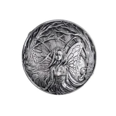 Imagem de Porta Joias Fada 9 cm Redondo em Resina - Escolha a Cor - META ATACADO