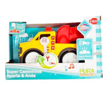 Imagem de Brinquedo Super Caminhão Guincho Aperta E Anda - Winfun