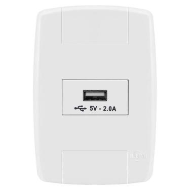 Imagem de Conjunto 1 Tomada Usb - Ilumi Lev - 87021