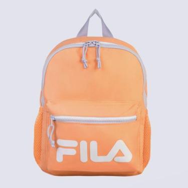 Imagem de Mochila Fila Mini Colors Letter Laranja e Lilás, Único