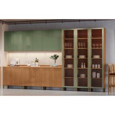 Imagem de Kit Modulado Kappesberg 18 Peças Vibra C18P1 Canela/Verde Pistache Lacca