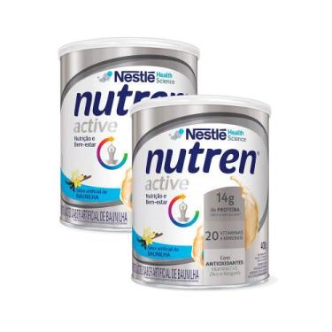Imagem de Kit 2 Nutren Active Baunilha Complemento Alimentar 400g - Nestlé