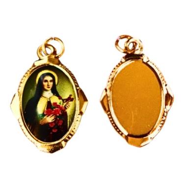 Imagem de Medalha Santa Terezinha Chapa Resinada 2 unidades