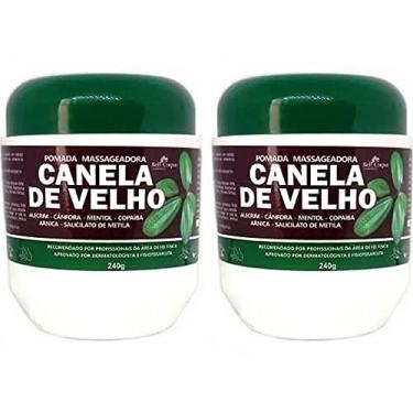 Imagem de Kit 2 Pomada Massageadora Canela de Velho Pote 240g Com Arnica, Cânfora