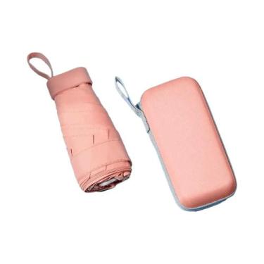 Imagem de 1pc simples viagem portátil ultra-leve seis dobras mini guarda-chuva r