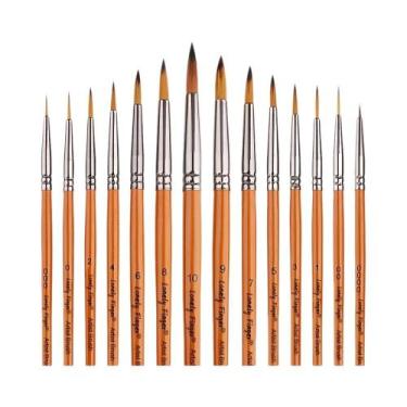 Imagem de Conjunto De Pincéis De Pintura Em Miniatura Para Detalhes Finos Em Acr