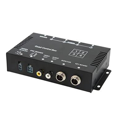 Imagem de Generic Divisor de Vídeo de 4 Canais, Interruptor de Imagem de Alta Definição, DC12V 24V, Controle Remoto para Caminhão, ônibus, Barco