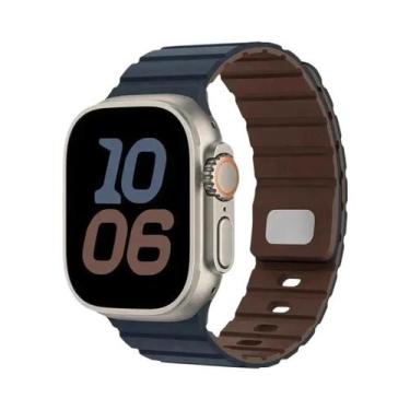 Imagem de Pulseira Magnética De Silicone 46mm 45mm 44mm 41mm 42mm 40mm Para Appl