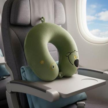 Imagem de Apoio Infantil Confortável Para Pescoço Durante Viagens - Tibaby, Verd