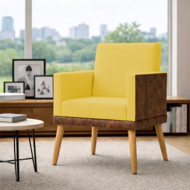 Imagem de Poltrona Decorativa Lis Para Sala Quarto Recepção Escritório Consultór