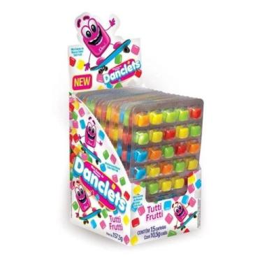 Imagem de Display Chiclete Danclets Tutti Frutti 5x7 C/15 Unids De 10g - Danilla