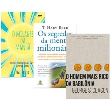Imagem de Kit O Milagre da Manhã + Os Segredos da Mente Milionária + O Homem Mai