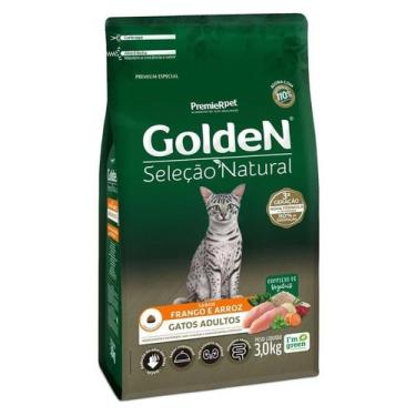 Imagem de Ração PremieR Pet GoldeN Seleção Natural Gatos Adultos 3kg