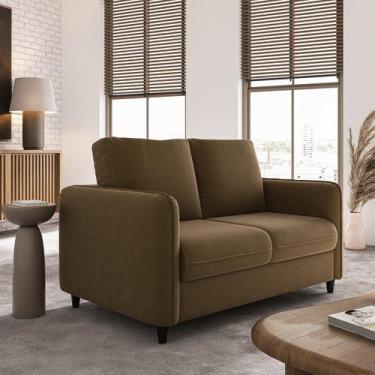 Imagem de Sofá 2 Lugares em Veludo Orquídea CabeCasa MadeiraOriginals - CabeCasa