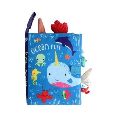 Imagem de Brinquedo Educativo Para Bebês 0-36M, Livro De Pano Interativo Com Som