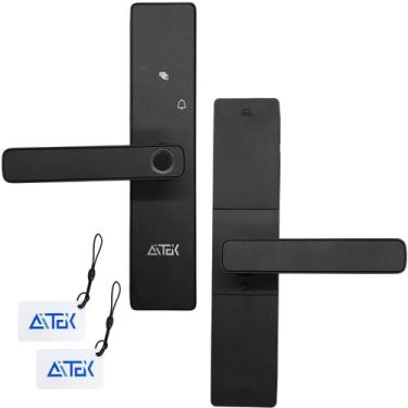 Imagem de Fechadura Eletrônica Aitek Segurança Inteligente com Biometria Senha e