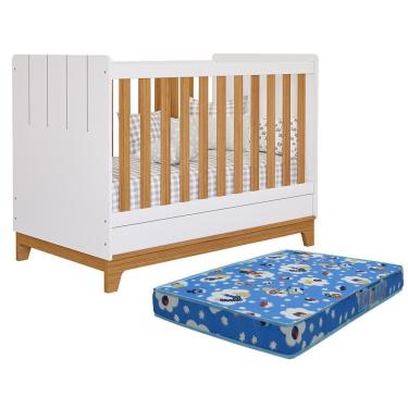 Imagem de Berço Mini Cama Biscoito Branco-nature Com Colchão Physical - Permóbili Baby Branco-nature