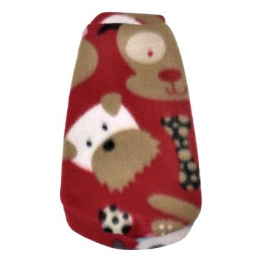 Imagem de Roupa Soft para Cachorro vermelho com estampa tamanho GG