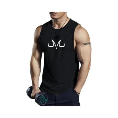 Imagem de Camiseta Sem Mangas Masculina Para Fitness Anime M, Roupas De Lazer Pa