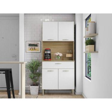 Imagem de Armário para Cozinha 4 Portas 1 Gavetas Cris Kit`s Paraná