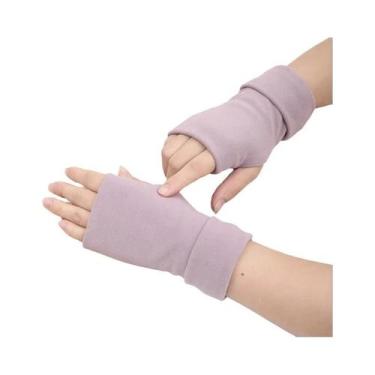 Imagem de Luvas De Inverno Sem Dedos Para Homens E Mulheres, Quentes E Antiderra