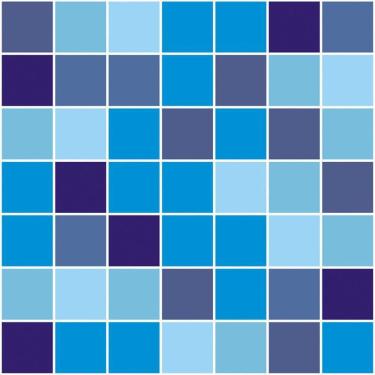 Imagem de Papel De Parede Pastilha Azul Claro E Escuro Adesivo Cozinha