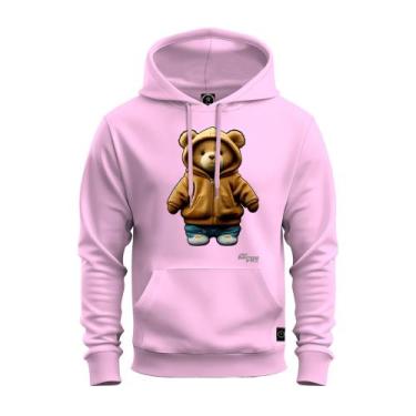 Imagem de Moletom Estampado Confortável Blusa De Frio Inverno Ursinho De Capuz F