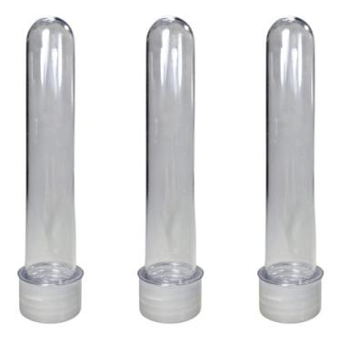 Imagem de Kit Tubetes Com Tampa Escolha Cor Artesanato Festa Doces Lembrancinha 