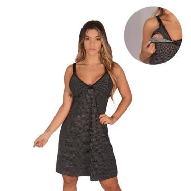 Imagem de Camisola de Amamentação Pós Parto sem Bojo para Amamentar Pijama Adult