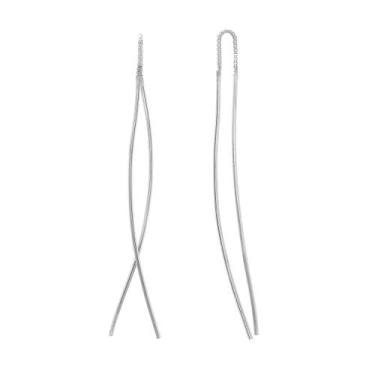 Imagem de Brinco Passante Palito Prata 925 - JA Jóias