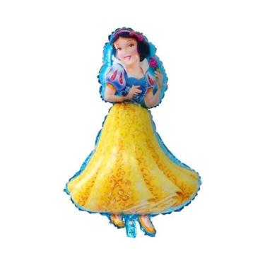 Imagem de Balões Grandes Da Disney Princesa 5 Peças 90x55cm Branca De Neve Cinde
