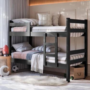 Imagem de Beliche Solteiro Ibiza em Madeira Vira 2 Camas Beliche Infantil Modern