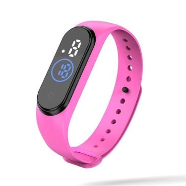 Imagem de Relógio Led Pulso Digital Esporte Aprova D'agua Bracelete Várias Cores Presente Criança...