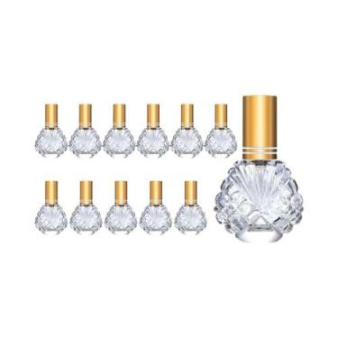 Imagem de 12 Frascos De Vidro Para Perfume De 15ml, Recarregáveis, Com Funis E P