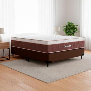 Imagem de Cama box + Colchão Sleep King Queen (158x198) - Ortobom