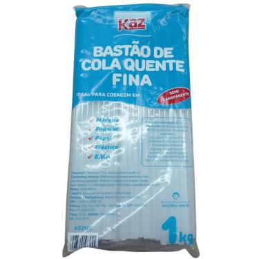 Imagem de Refil Bastão de Cola Quente FINA Pacote 1 Kg - KAZ