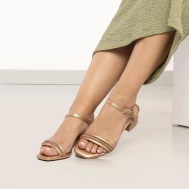 Imagem de Sandália Ramarim Salto Bloco Feminina-Feminino