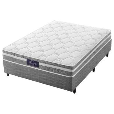 Imagem de Conjunto Box Casal Mola Ensacada Prodormir Vegas Comfort (138x188x58cm