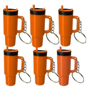 Imagem de Kit Chaveiros Estilo Copo Rosqueável  Acessório Criativo para Bolsas, 