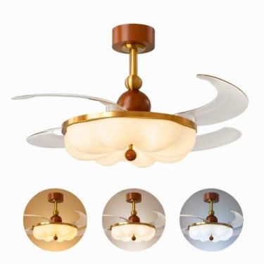 Imagem de Ventilador de Teto Retrátil Cloud Disoma 78W LED Dimerizável com Contr