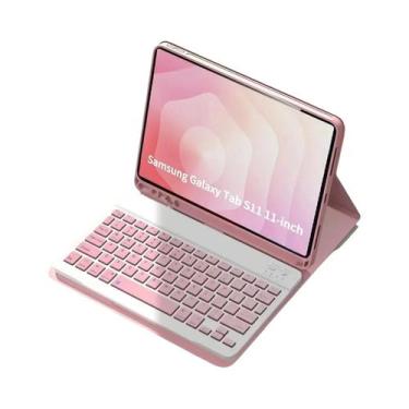 Imagem de Capa Com Teclado Bluetooth Sem Fio Para Samsung Galaxy Tab S11 2025 De