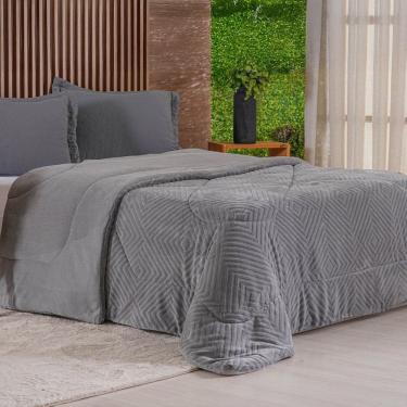 Imagem de Edredom Solteiro Plush Sense Dupla Face 100% Poliéster 160x220cm Tessi
