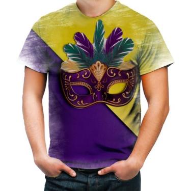 Imagem de Camiseta Desgaste Máscara de Carnaval Festa 1 - Kasubeck Store, INF 10