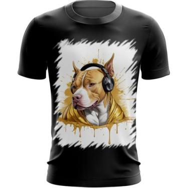 Imagem de Camiseta Dryfit Pitbull com Headphones 1 - Kasubeck Store®, INF 16