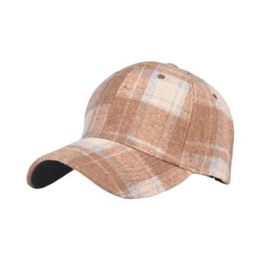 Imagem de Boné De Beisebol Xadrez Masculino E Feminino Para Primavera, Verão E I