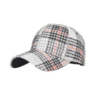 Imagem de Boné De Beisebol Xadrez Masculino E Feminino Para Primavera, Verão E I