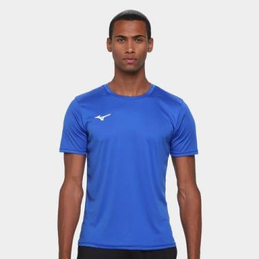 Imagem de Camiseta Mizuno Treino Básica Masculina, Azul royal, M