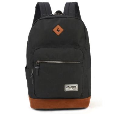 Imagem de Mochila Juvenil De Costas Faculdade Passeio Academia Up4you, Preto